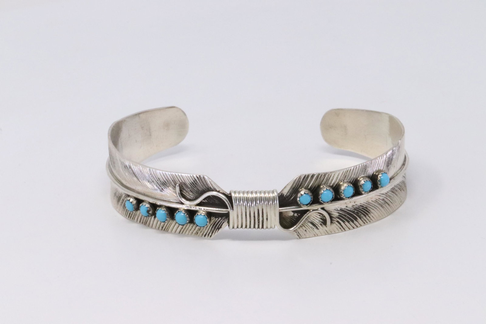Native America Navajo Handmade Sterling Silver: This is a Native America Navajo Handmade Sterling Silver Turquoise Bracelet By Byron Begay.