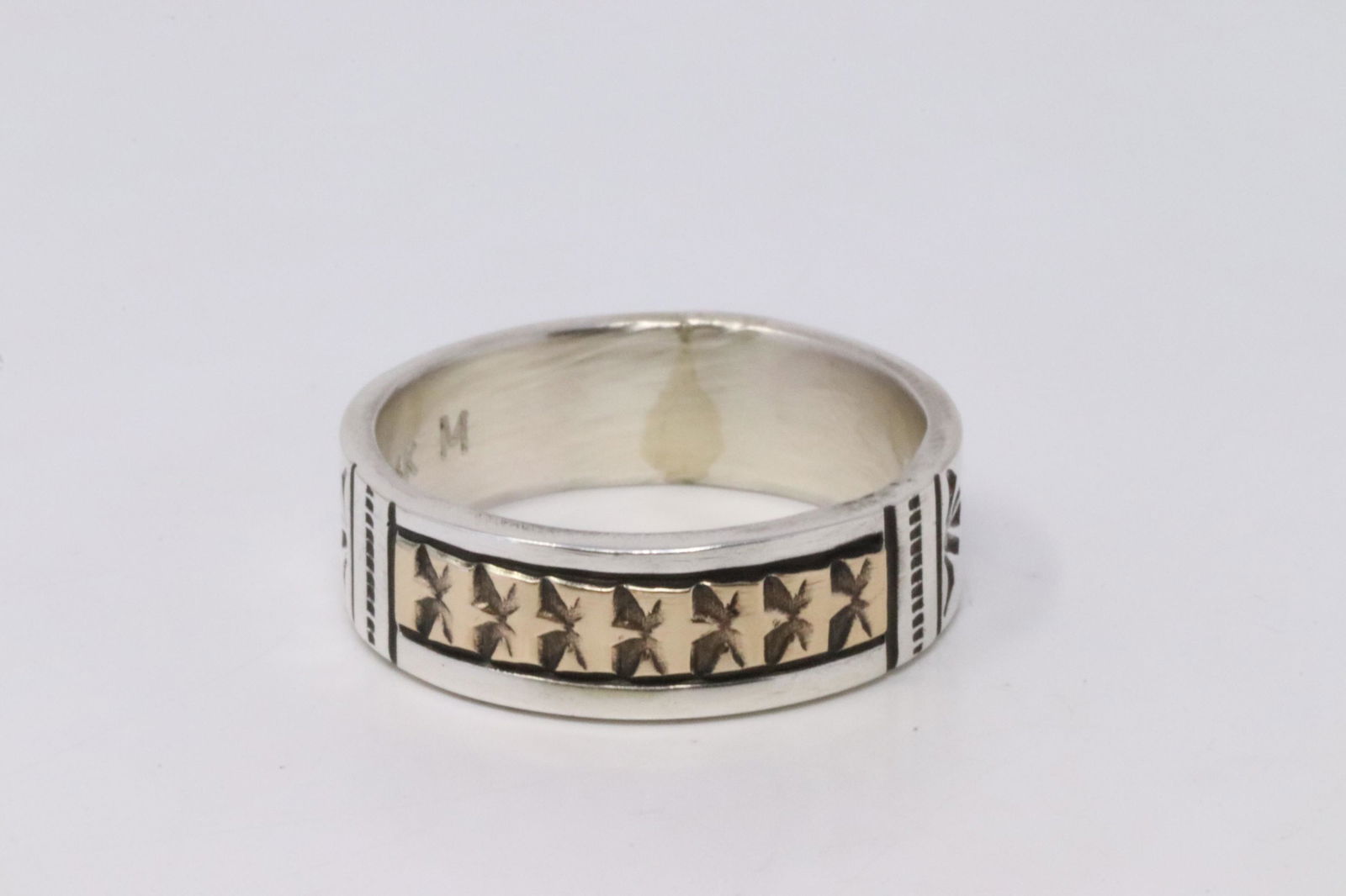 Native America Navajo Handmade Sterling Silver Ring By (1 of 4)