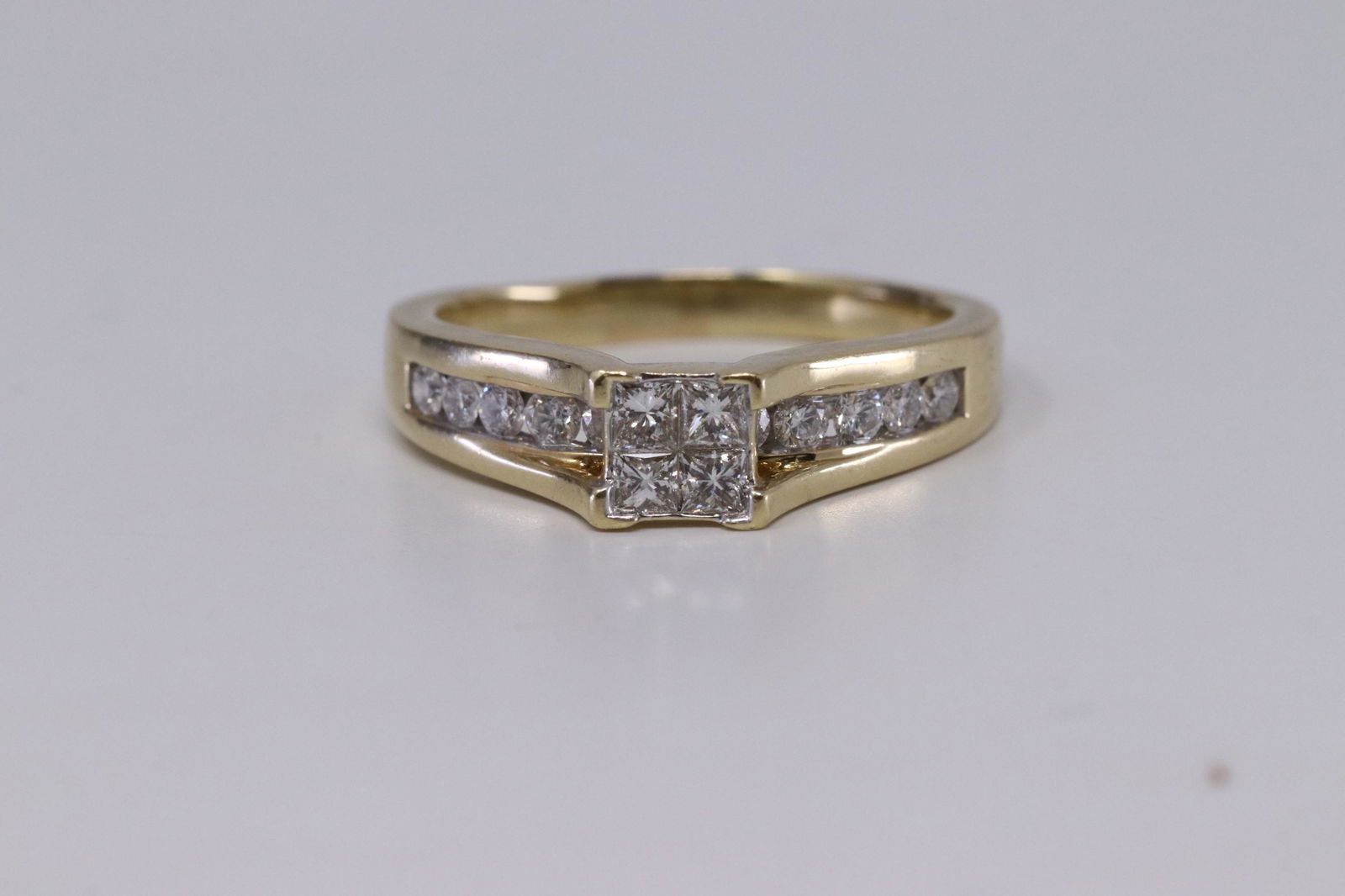 14Kt Yellow Gold Diamond Ring (1 of 4)