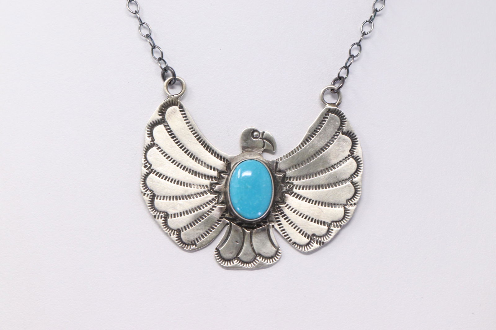 Native American Navajo Handmade Sterling Silver Kingman (1 of 4)