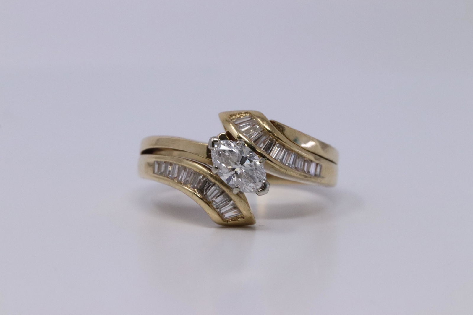 14Kt Marquise Diamond Ring (1 of 2)