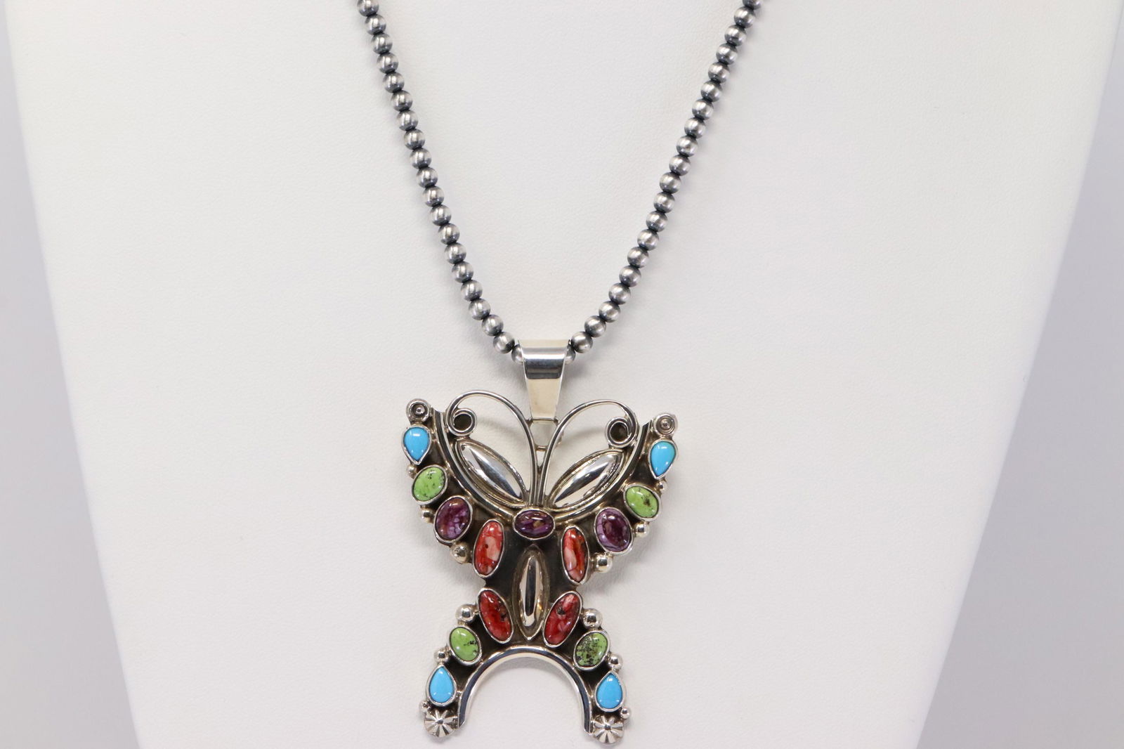 Native America Handmade Navajo Sterling Silver Spyni (1 of 4)