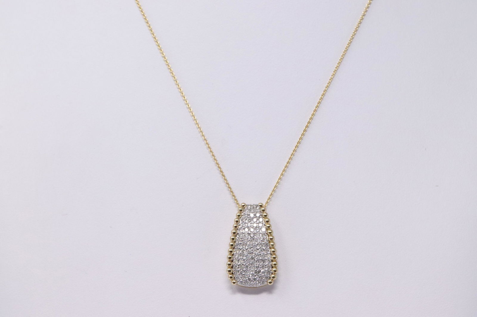14Kt Yellow Gold Diamond Necklace (1 of 5)