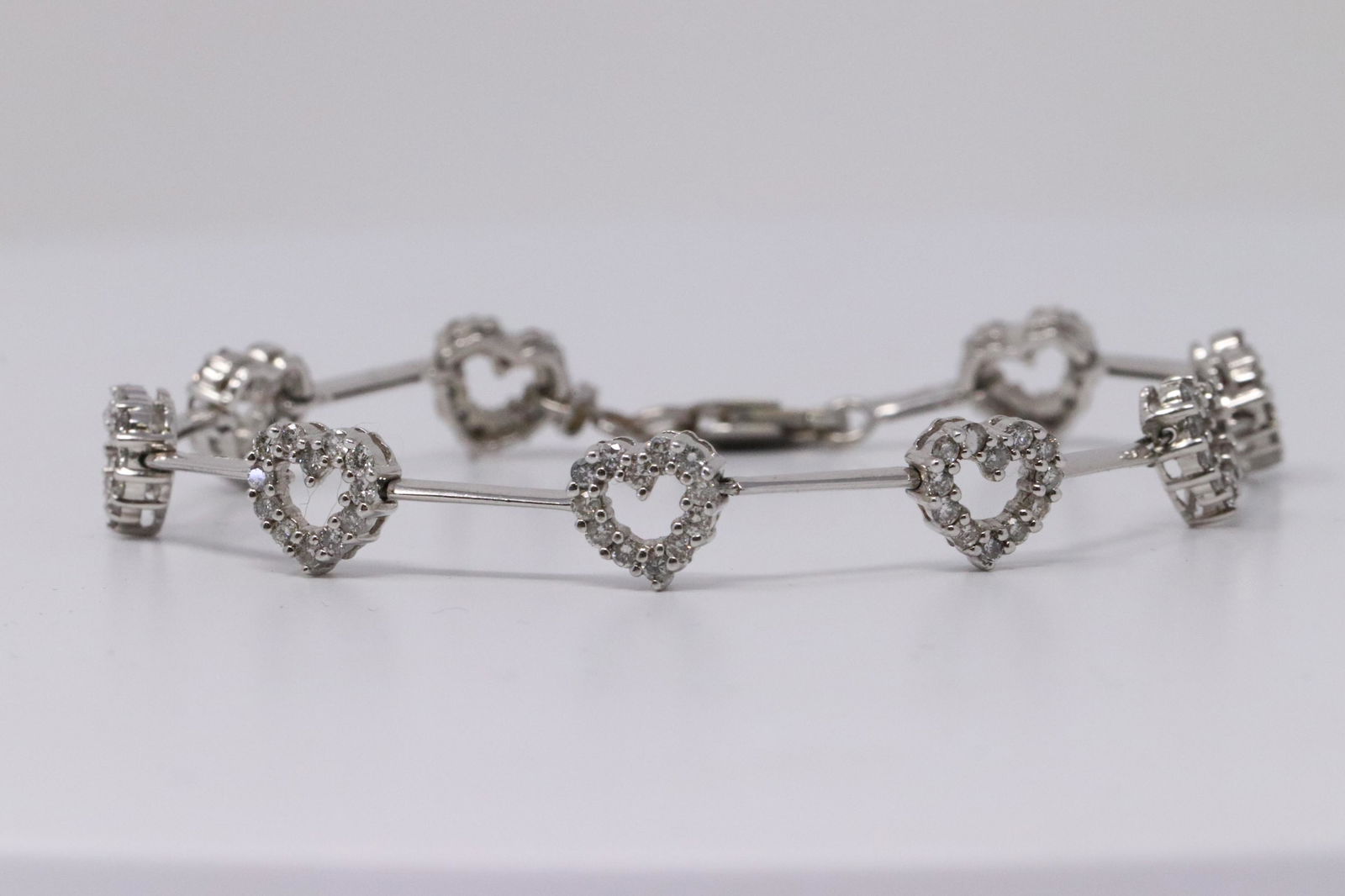 14kt White Gold Diamond Bracelet (1 of 4)