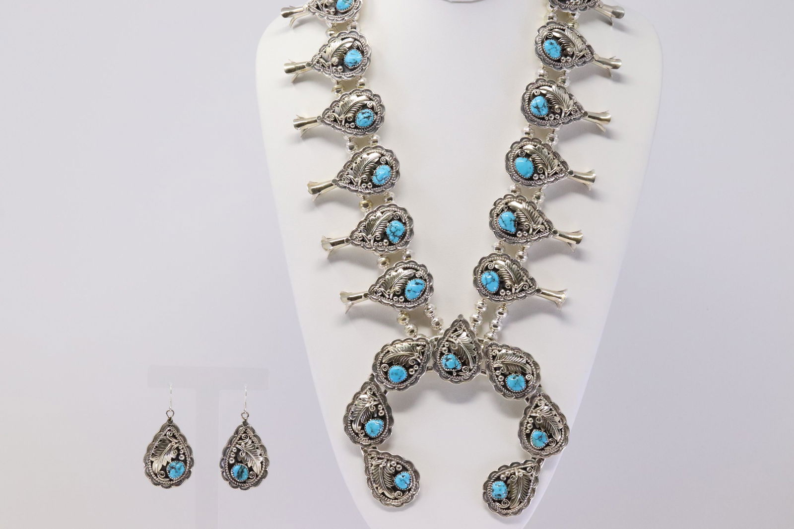 Native America Navajo Handmade Sterling Silver Leaf (1 of 7)