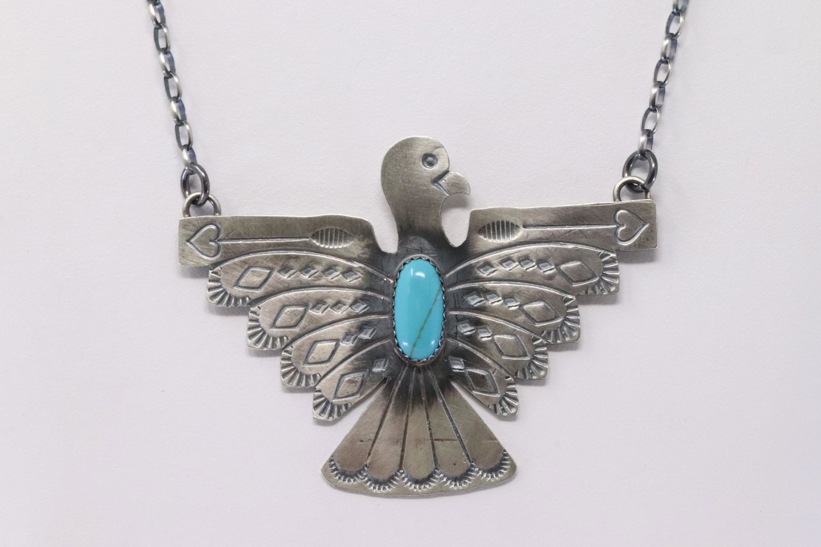 Native American Handmade Sterling Silver Navajo (1 of 5)