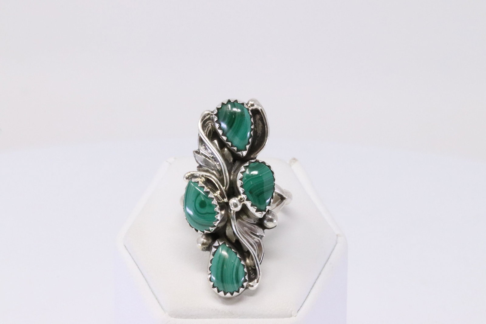 Native American Navajo Handmade Sterling Silver: This is a Native American Navajo Handmade Sterling Silver Turquoise Ring By Grace Kenneth. Ring size: 6.00.