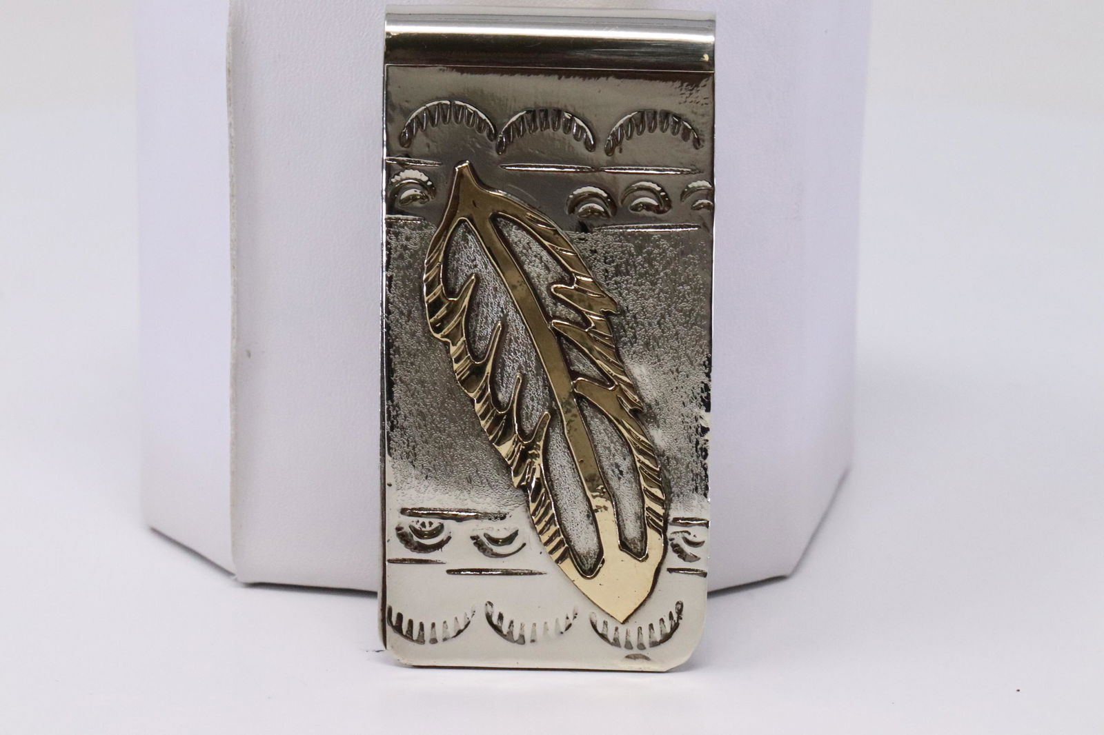 Native America Navajo Handmade Sterling Silver Feather (1 of 3)