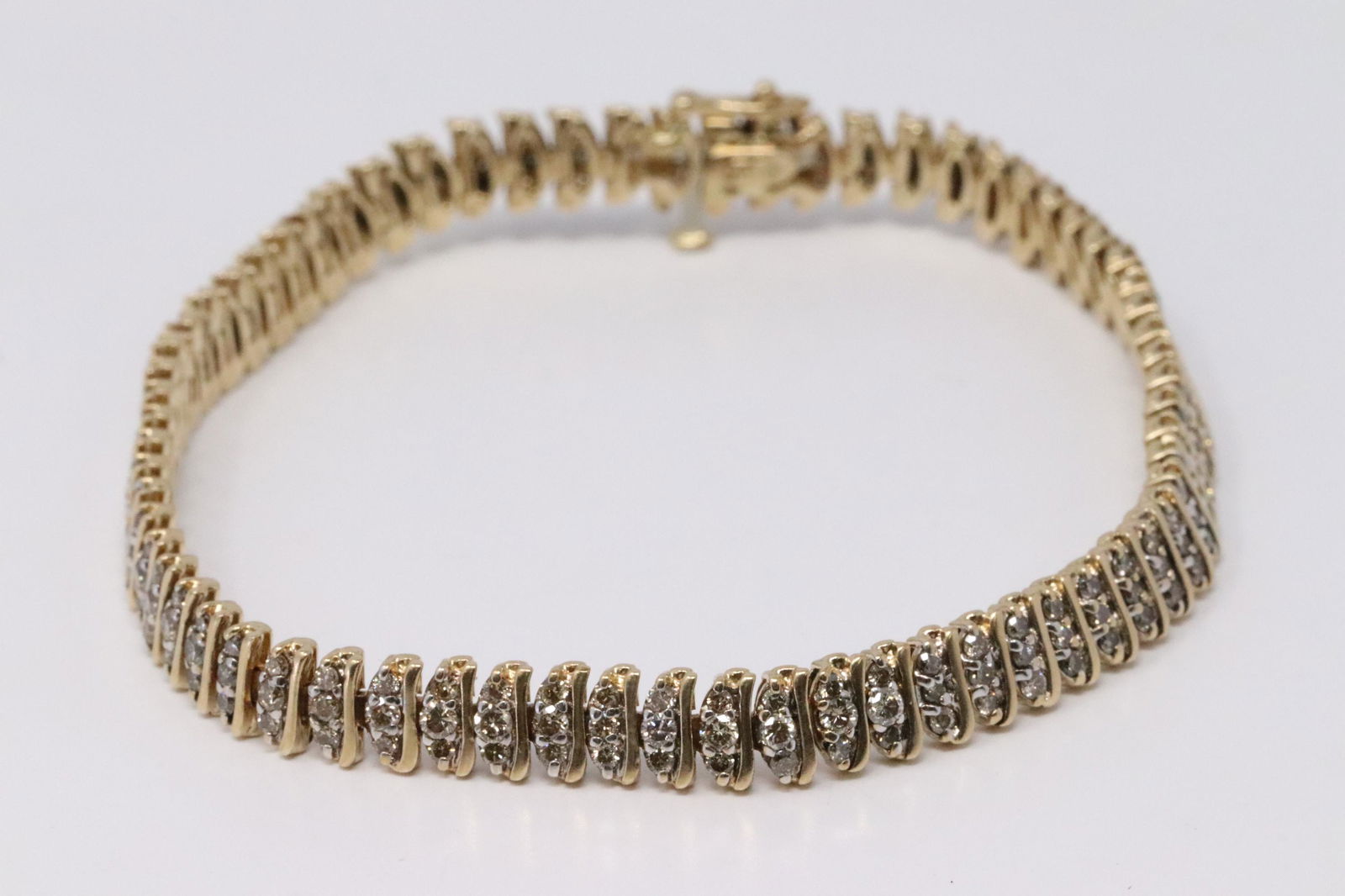 14KT Ladies Diamond Bracelet | Yellow Gold | 3.00ctw (1 of 5)