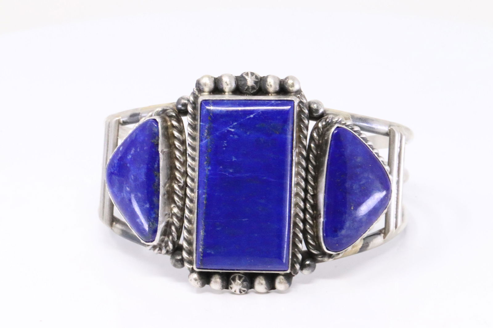 Native America Navajo Handmade Sterling Silver Lapis (1 of 4)