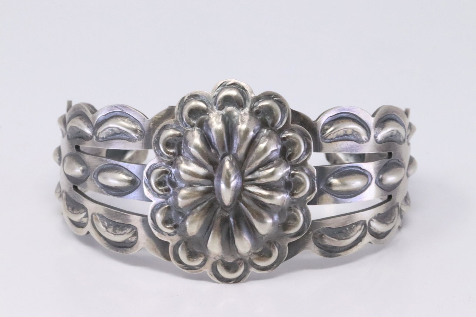 Native American Navajo Handmade Sterling Silver: This is a Native American Navajo Handmade Sterling Silver Bracelet By Tim Yazzie.
