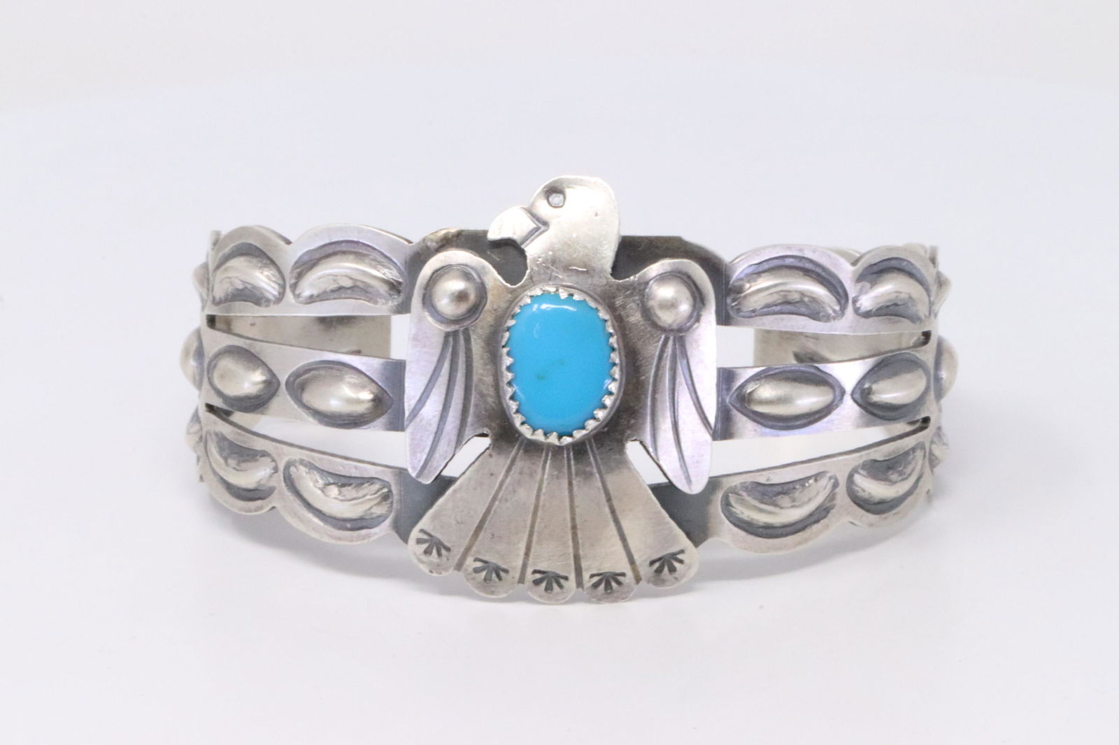 Native America Navajo Handmade Sterling Silver Eagle (1 of 4)