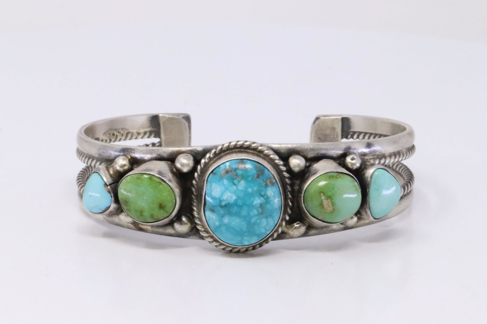 Native American Navajo Handmade Sterling Silver Kingman (1 of 4)