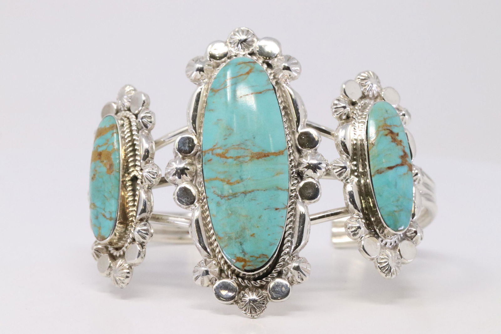 Native America Navajo Sterling Silver Turquoise (1 of 4)