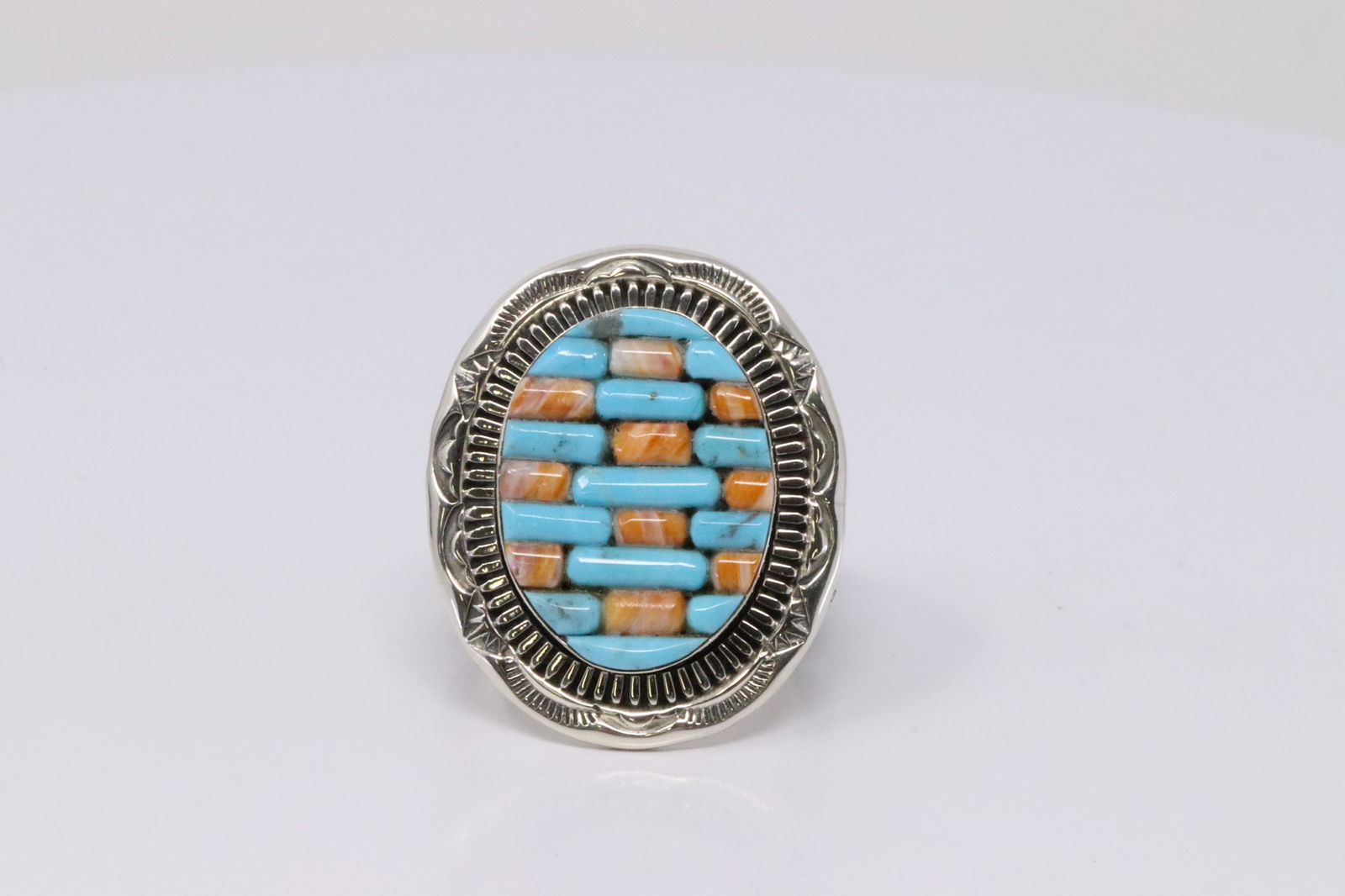 Native America Zuni Handmade Sterling Silver Spyni (1 of 4)