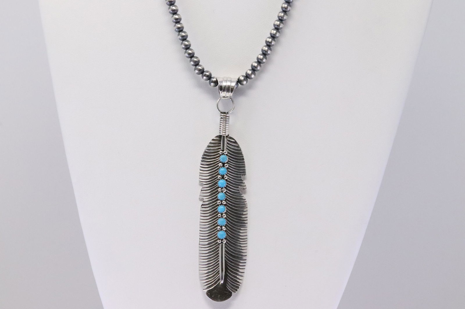 Native American Navajo Handmade Turquoise Sterling (1 of 4)