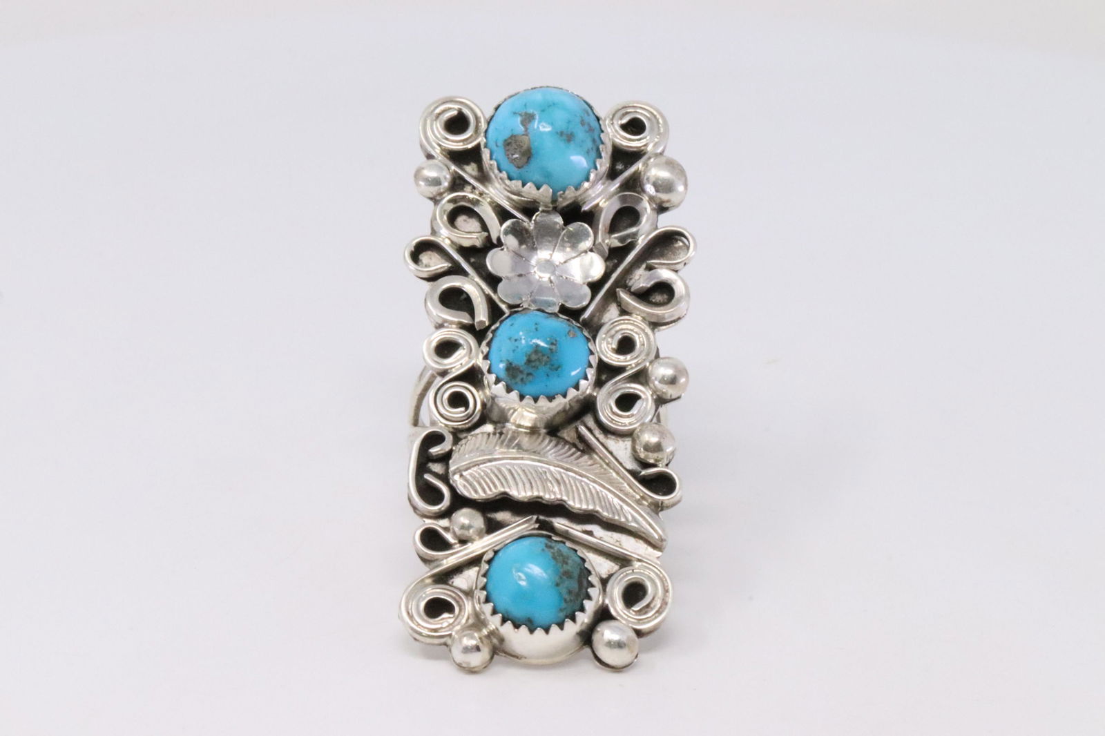 Native American Navajo Handmade Sterling Silver (1 of 4)