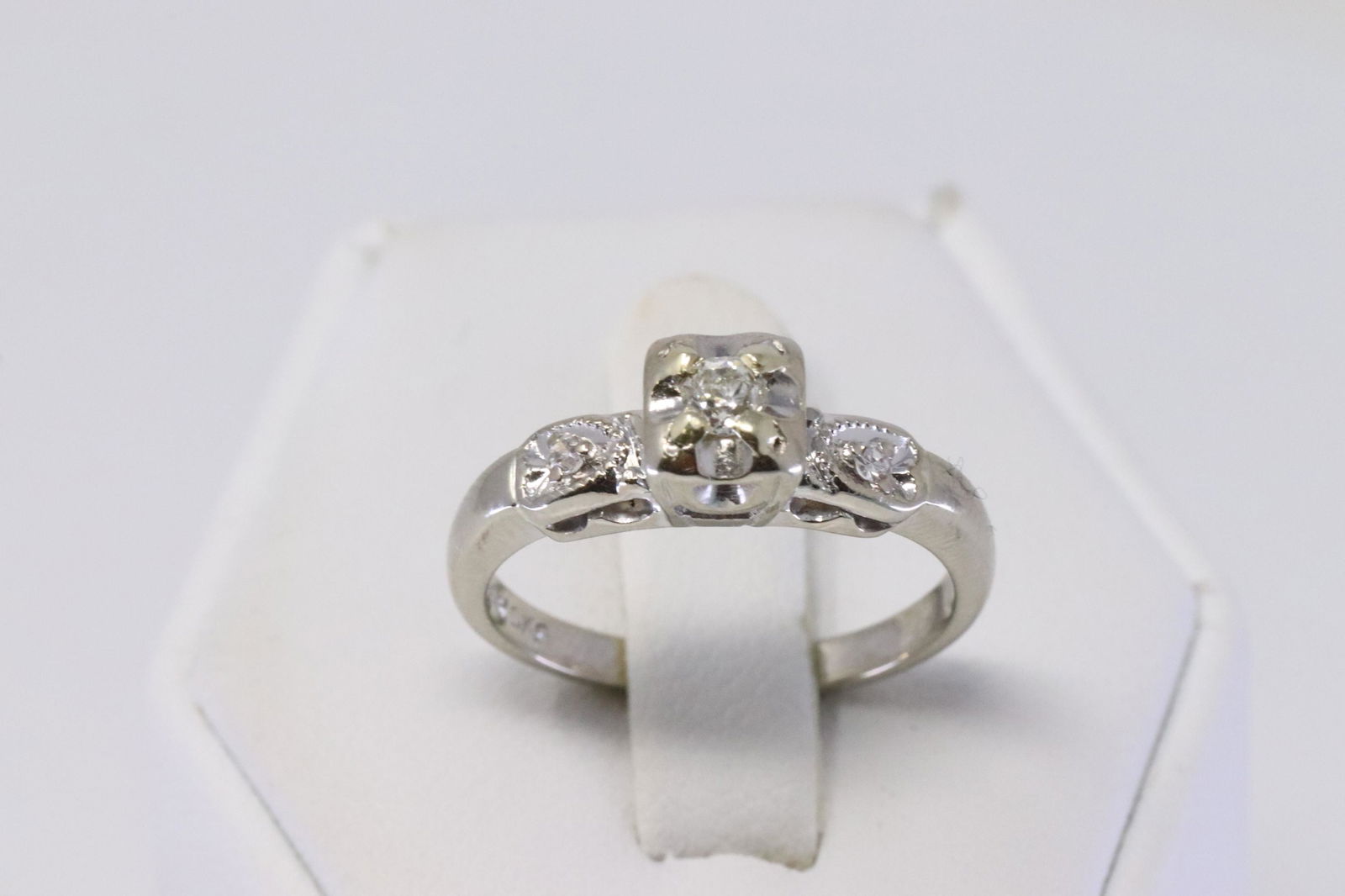 14KT Art Deco Diamond Ring (1 of 3)