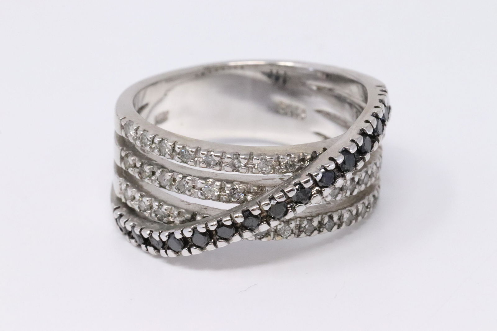 14k Modern Design diamond ring (1 of 5)