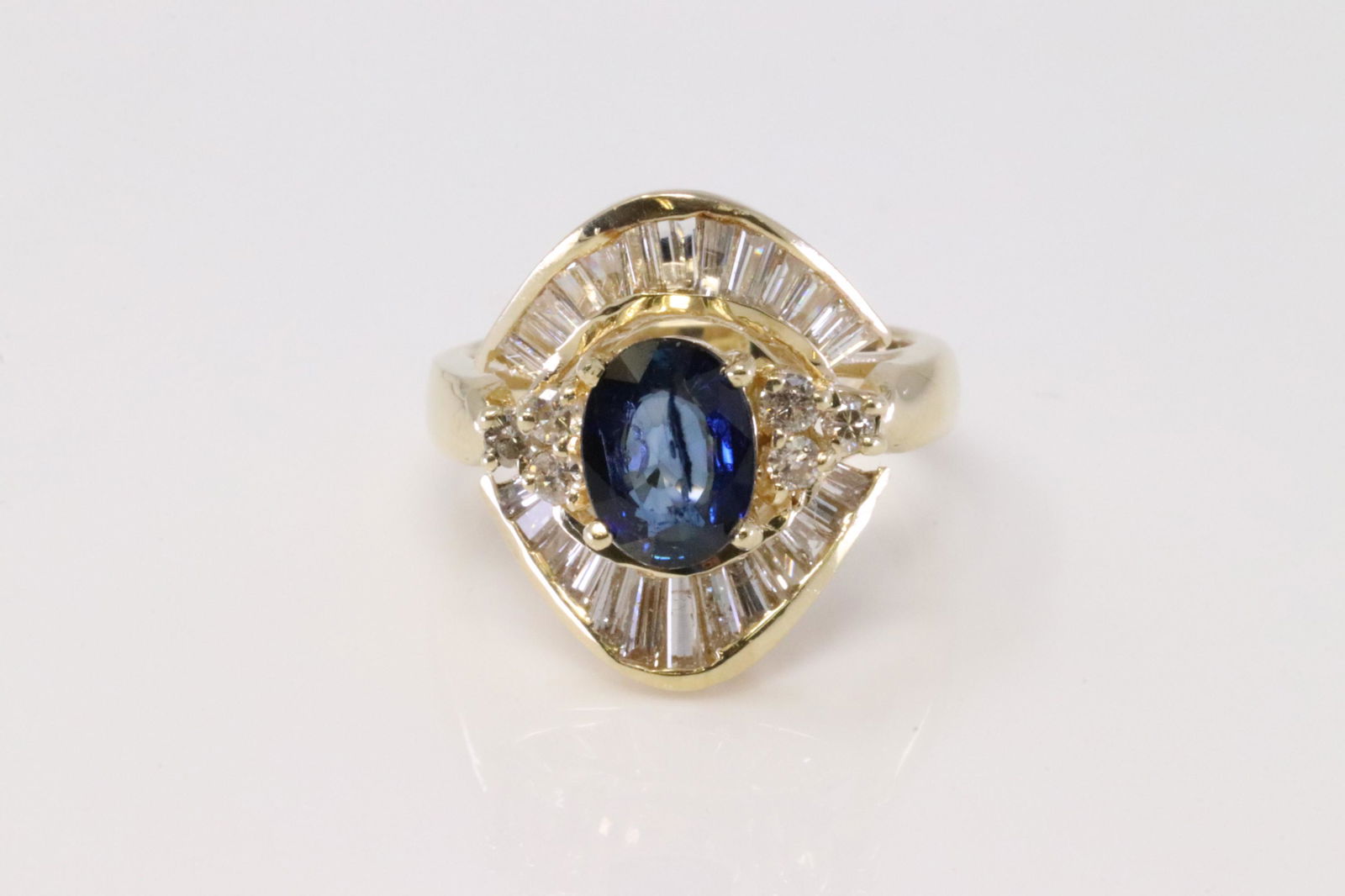 14KT Sapphire/ Diamond Ring (1 of 4)