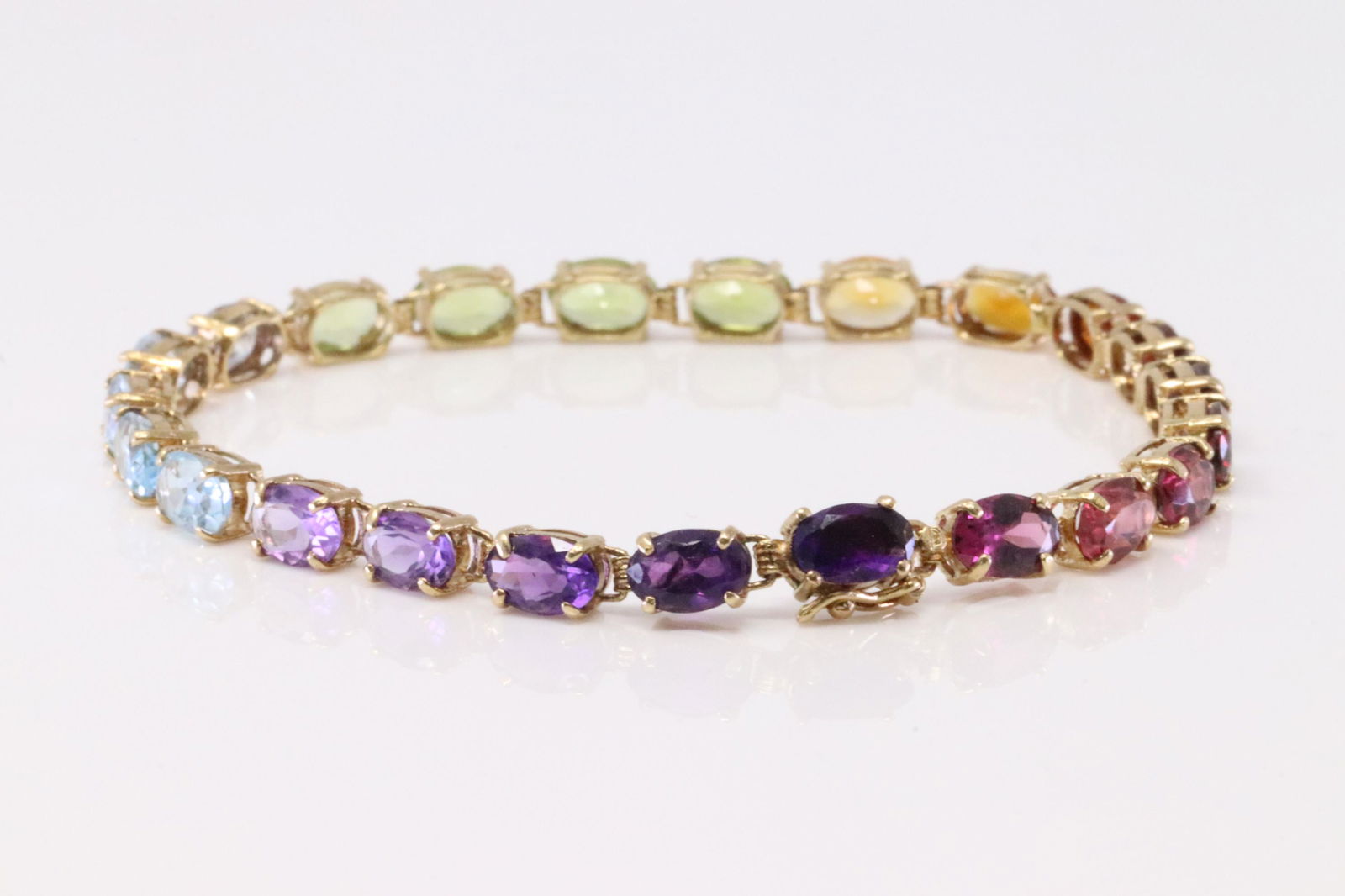 Yellow Gold Multi-Color Bracelet. (1 of 4)