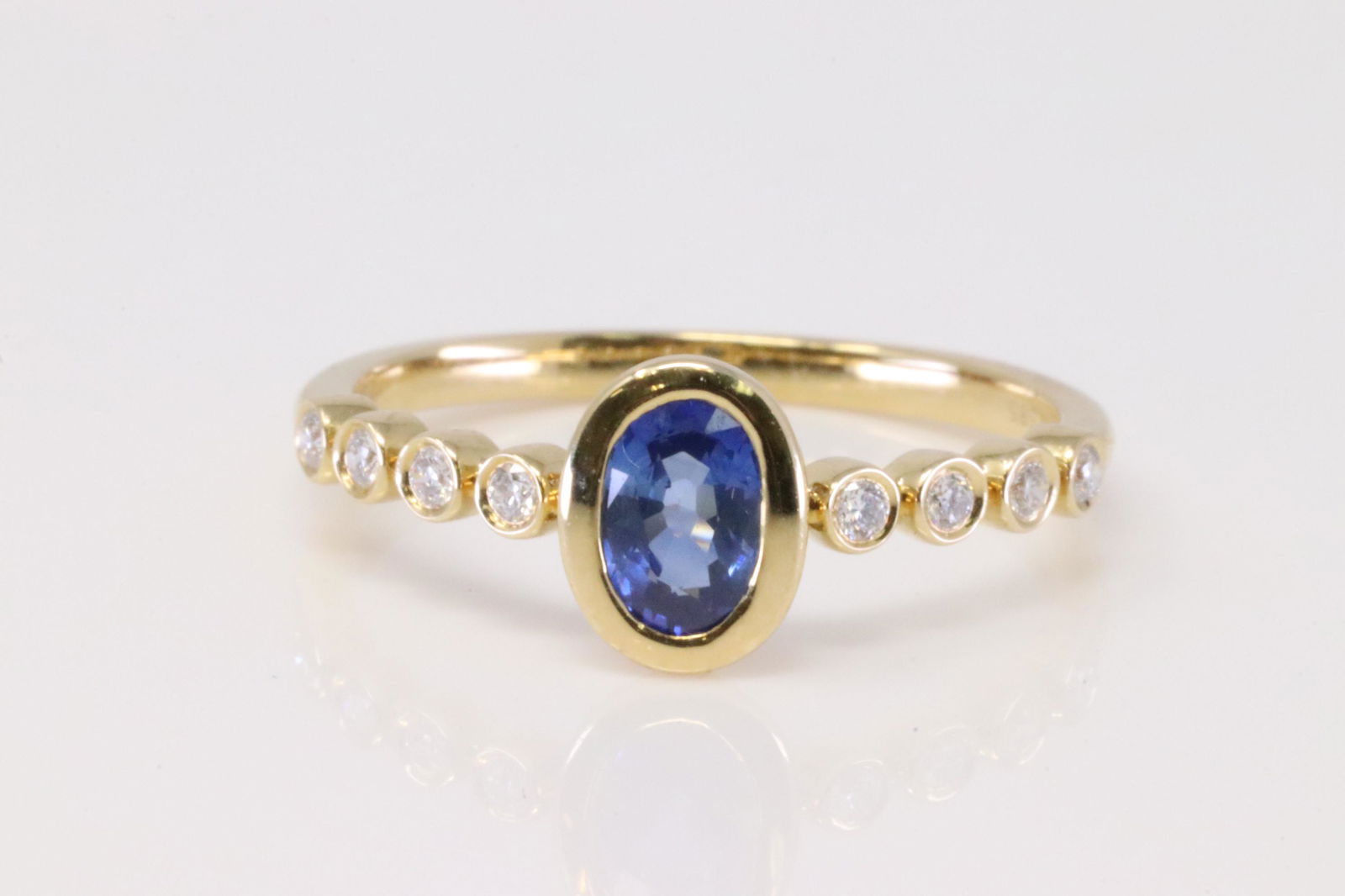 14Kt Sapphire / Diamond Ring (1 of 4)