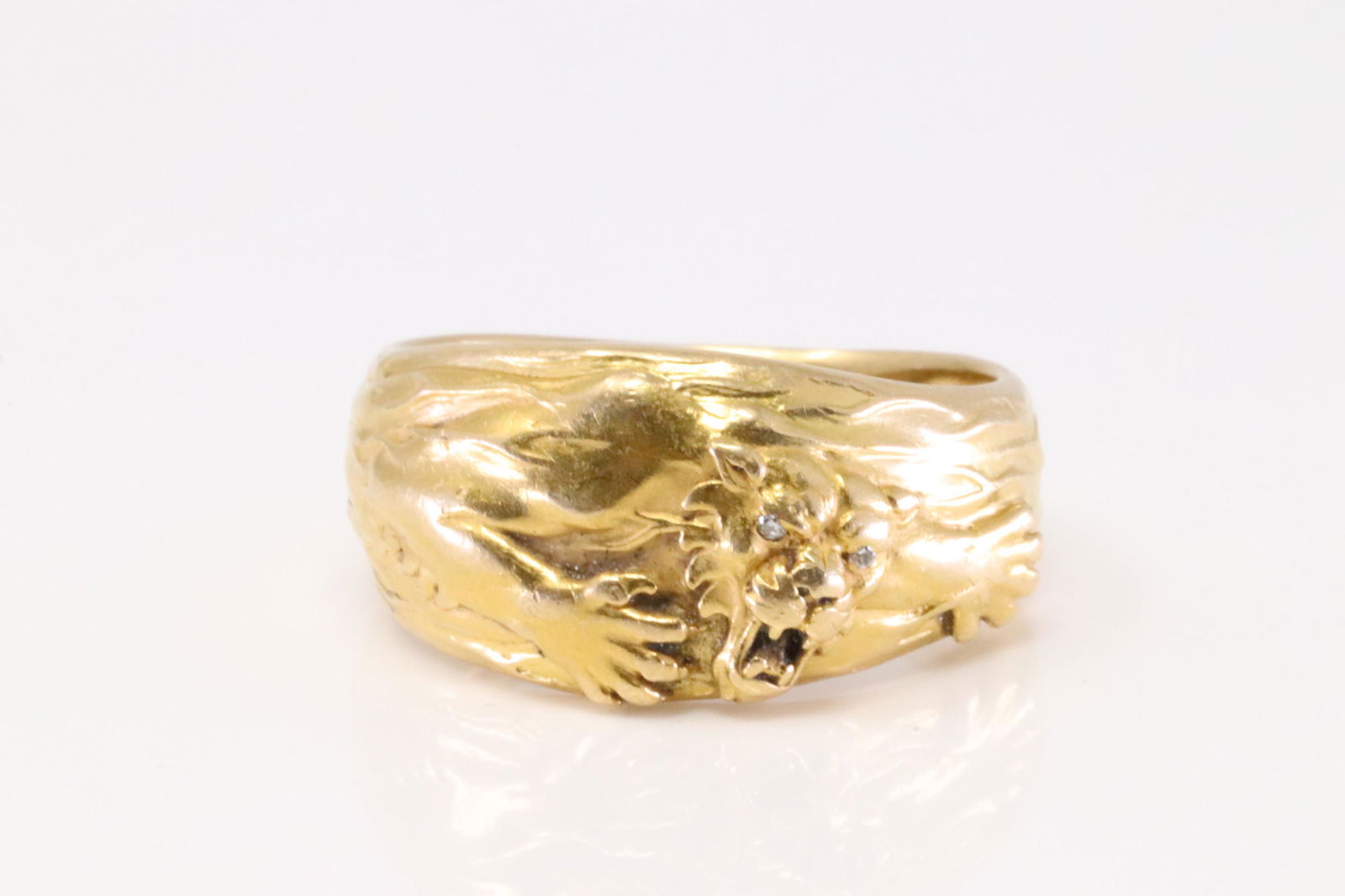 18Kt Yellow Gold Vintage Panther Ring. (1 of 4)