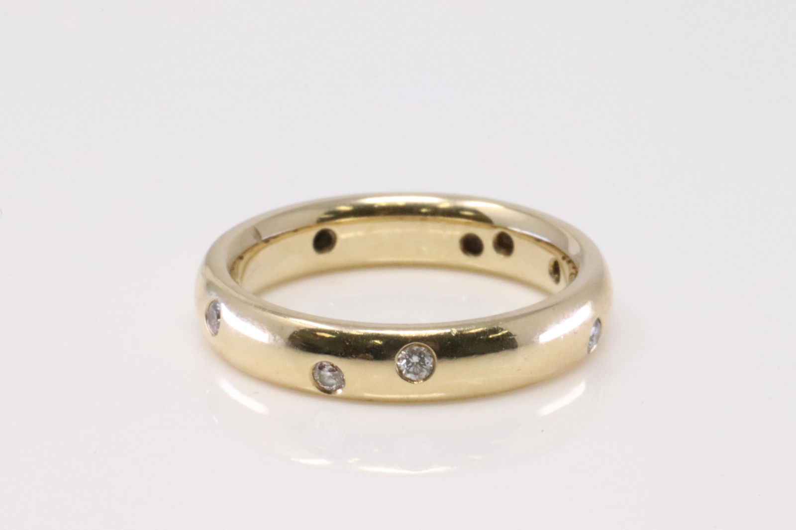 14Kt Yellow Gold Eternity Diamond Ring. (1 of 4)