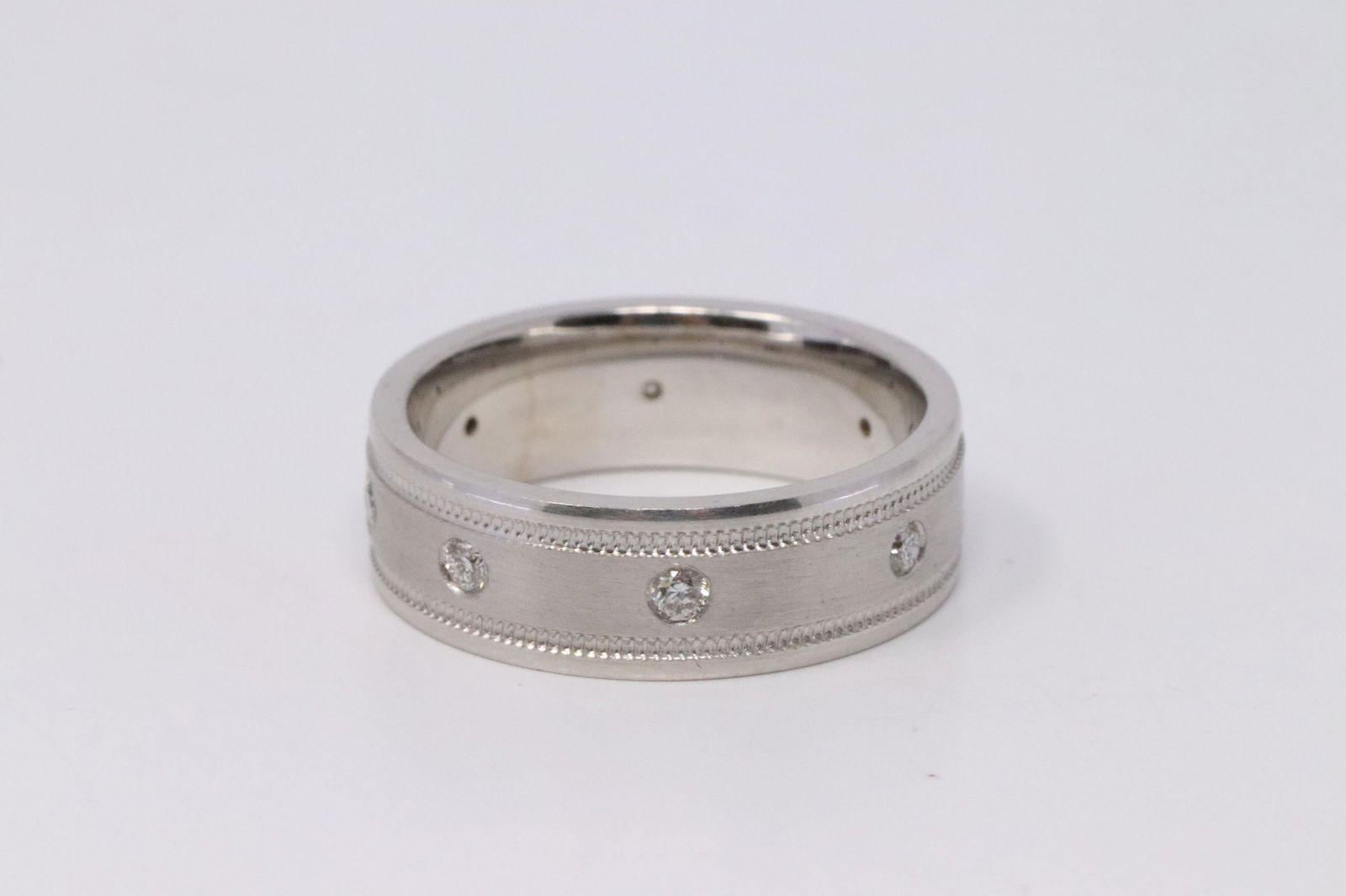 14Kt White Gold Eternity Diamond Ring. (1 of 3)