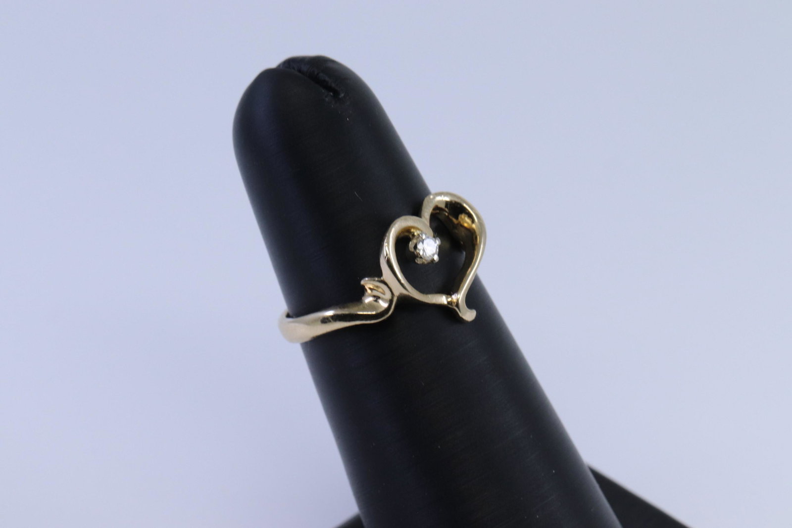 14Kt Ladies Diamond Heart Ring (1 of 2)