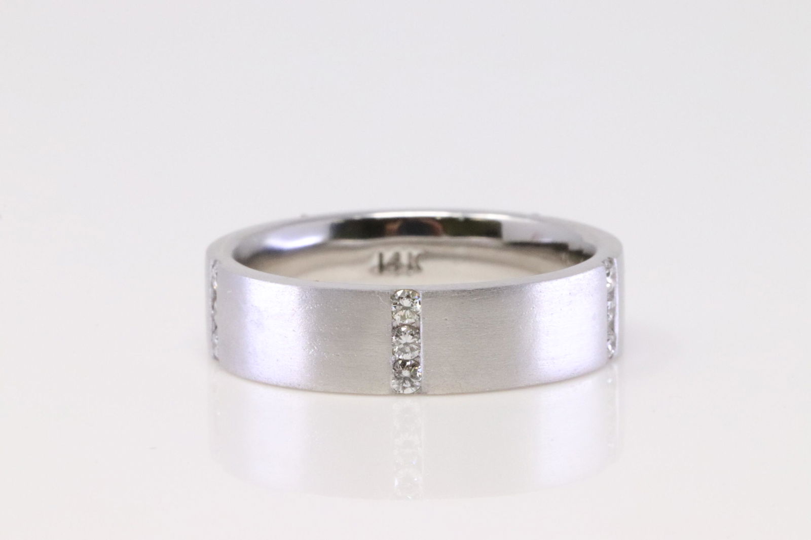 14Kt White Gold Eternity Diamond Ring. (1 of 4)