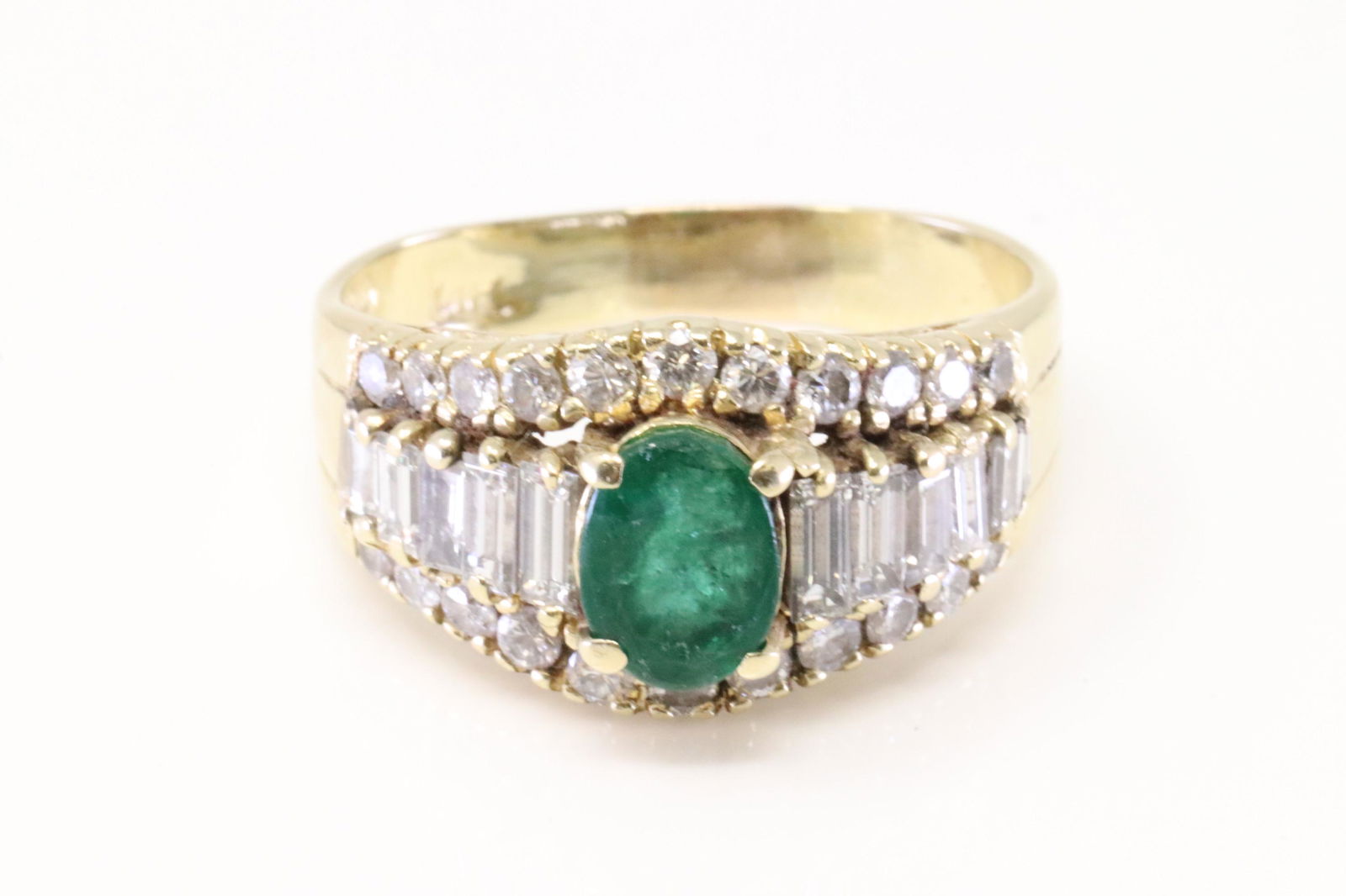 Emerald & Diamond Ring 14Kt. (1 of 4)