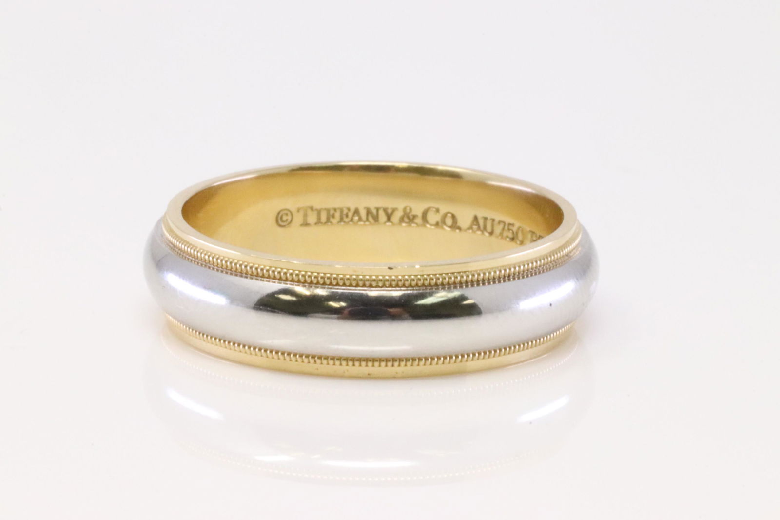 18Kt Yellow Gold / Platinun Tiffany & Co Ring. (1 of 4)