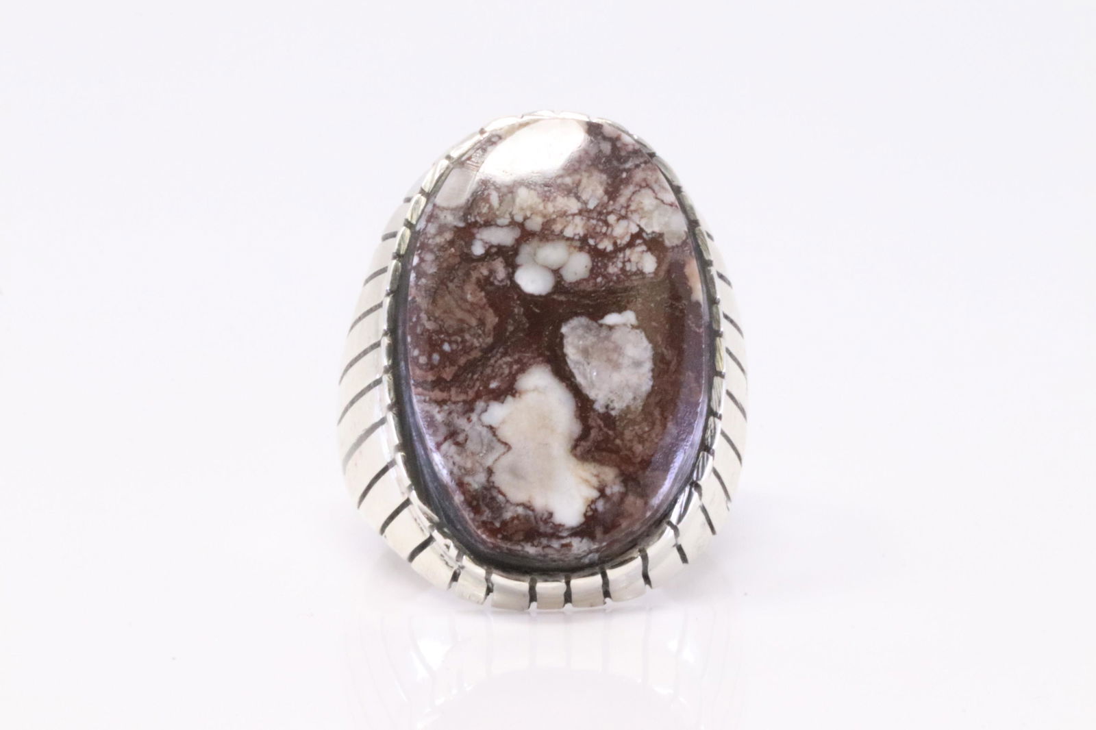 Native America Navajo Handmade Sterling Silver Wild Horse Ring By Trevor Jack. (1 of 4)