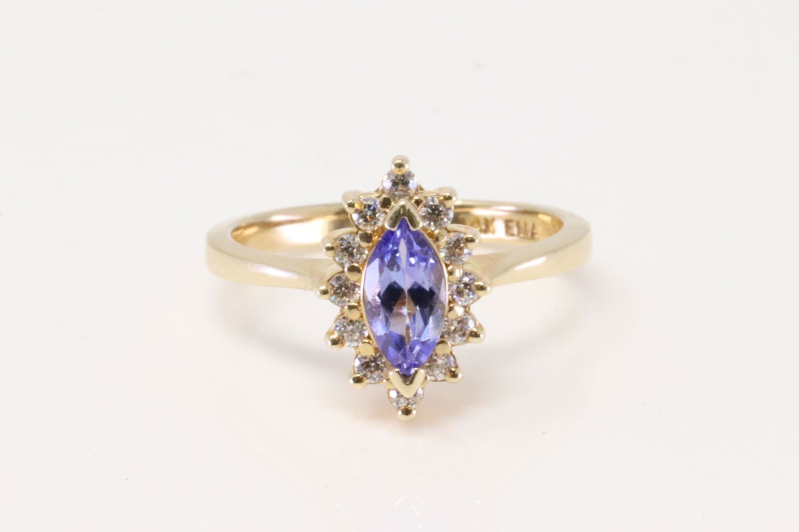 14Kt Tanzanite | Diamond Ring (1 of 4)
