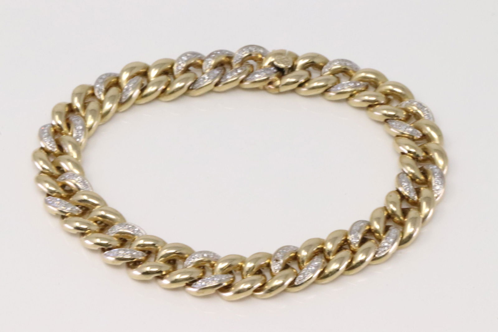 Miami Cuban Diamond Bracelet 14Kt. (1 of 5)