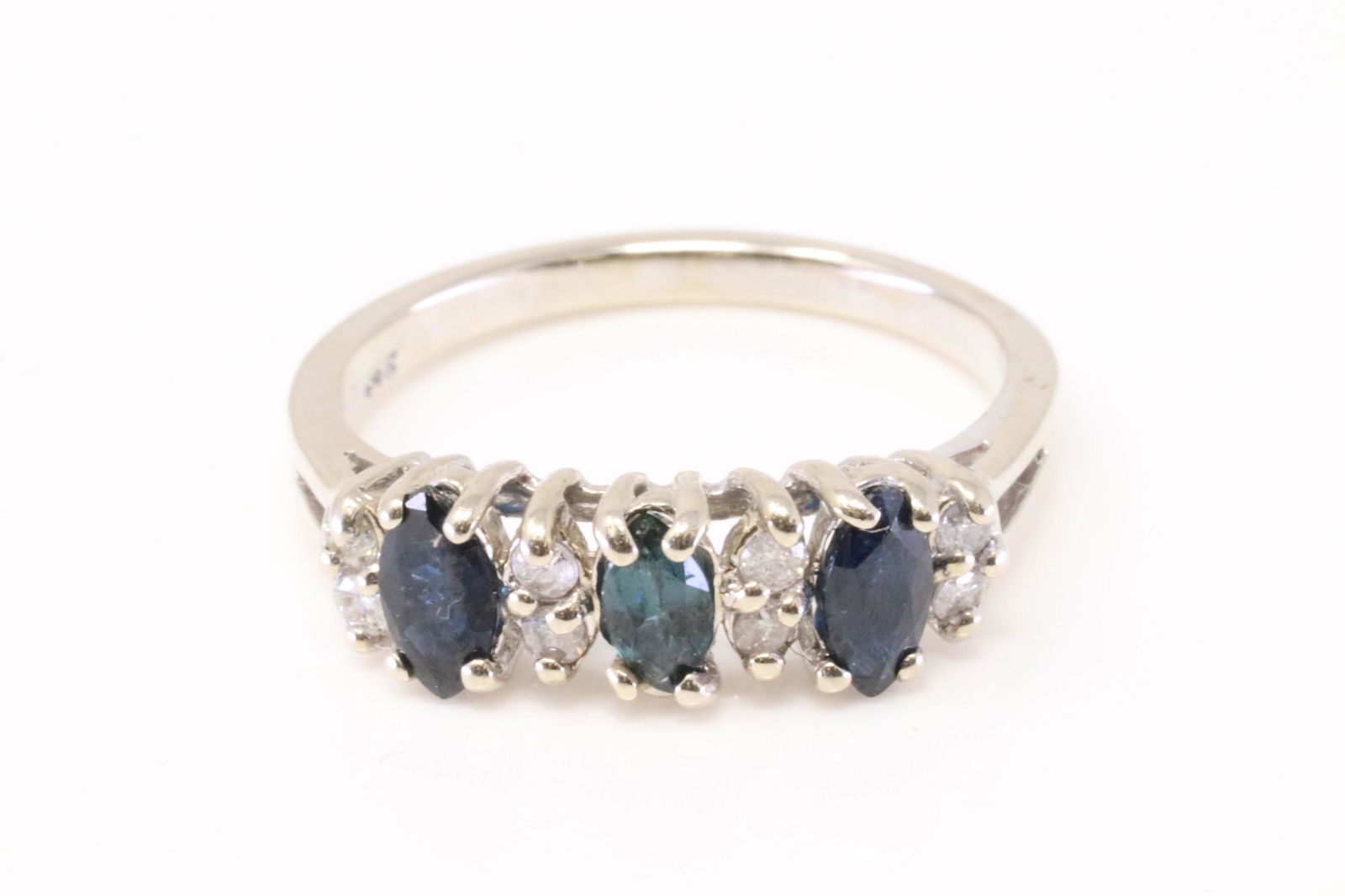 Vintage Sapphire & Diamond Ring 14Kt. (1 of 4)