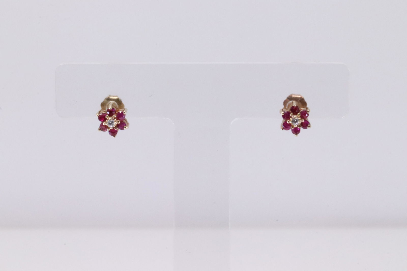 Ruby & Diamond Earring 14Kt. (1 of 4)