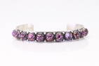 Native America Navajo Sterling Silver Purple Spiny Oyster Bracelet By R.E.