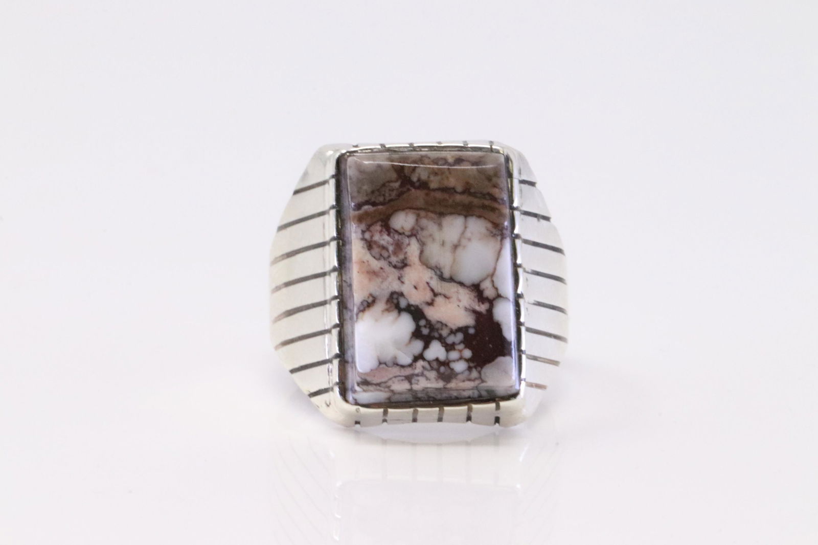 Native America Navajo Sterling Silver Horse Wild Ring By R. (1 of 4)