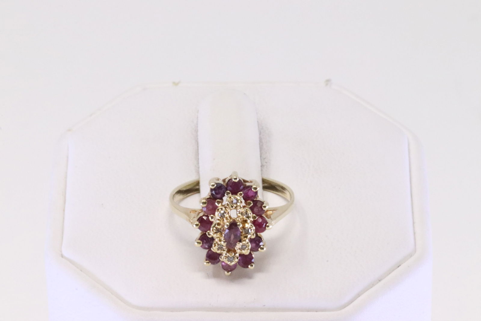 Ruby & Diamond Ring 14Kt. (1 of 3)