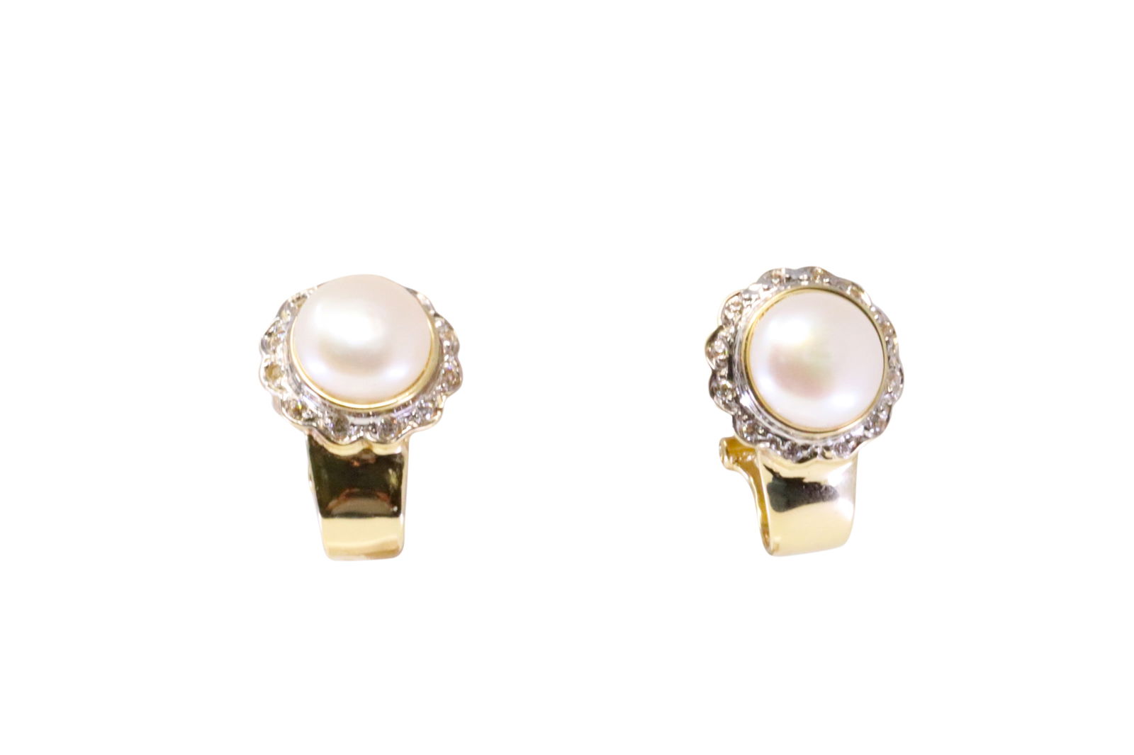 Pearl & Diamond Earring 14Kt. (1 of 4)