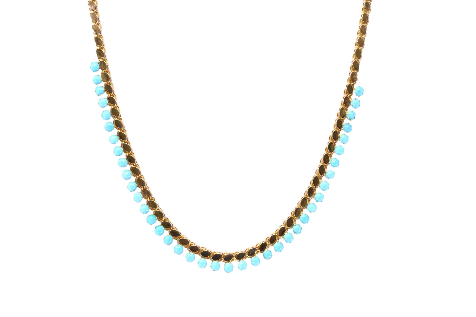 Turquoise Necklace 14Kt. (1 of 4)
