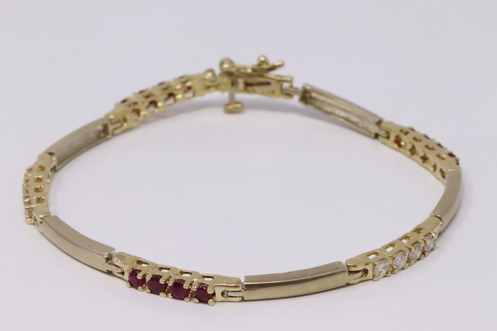 14KT Diamond/Ruby Bracelet (1 of 3)