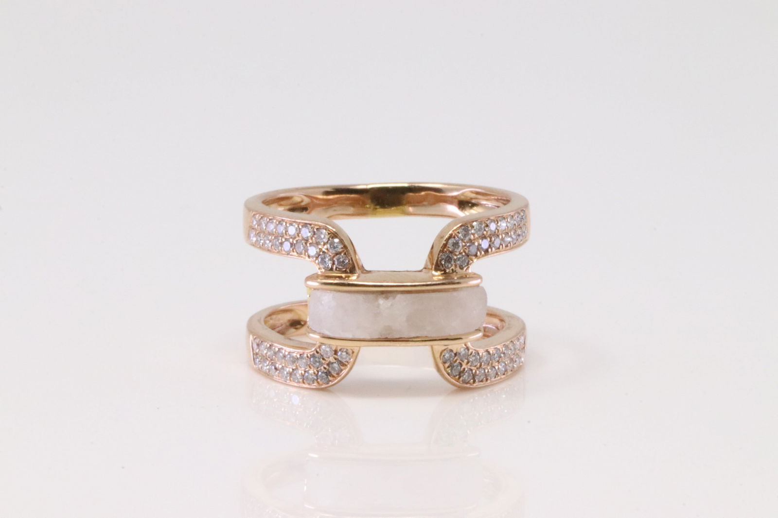 Diamond Double Loop Ring 18Kt. (1 of 4)