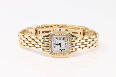 Movado Diamond Watch 14Kt.: Ladies 14Kt Yellow Gold Movado Diamond & Sapphire Watch. Watch has 32 round Diamonds with Sapphire on the side and sapphire glass. Watch Water Resistant. Total weight: 33.90 Grams.