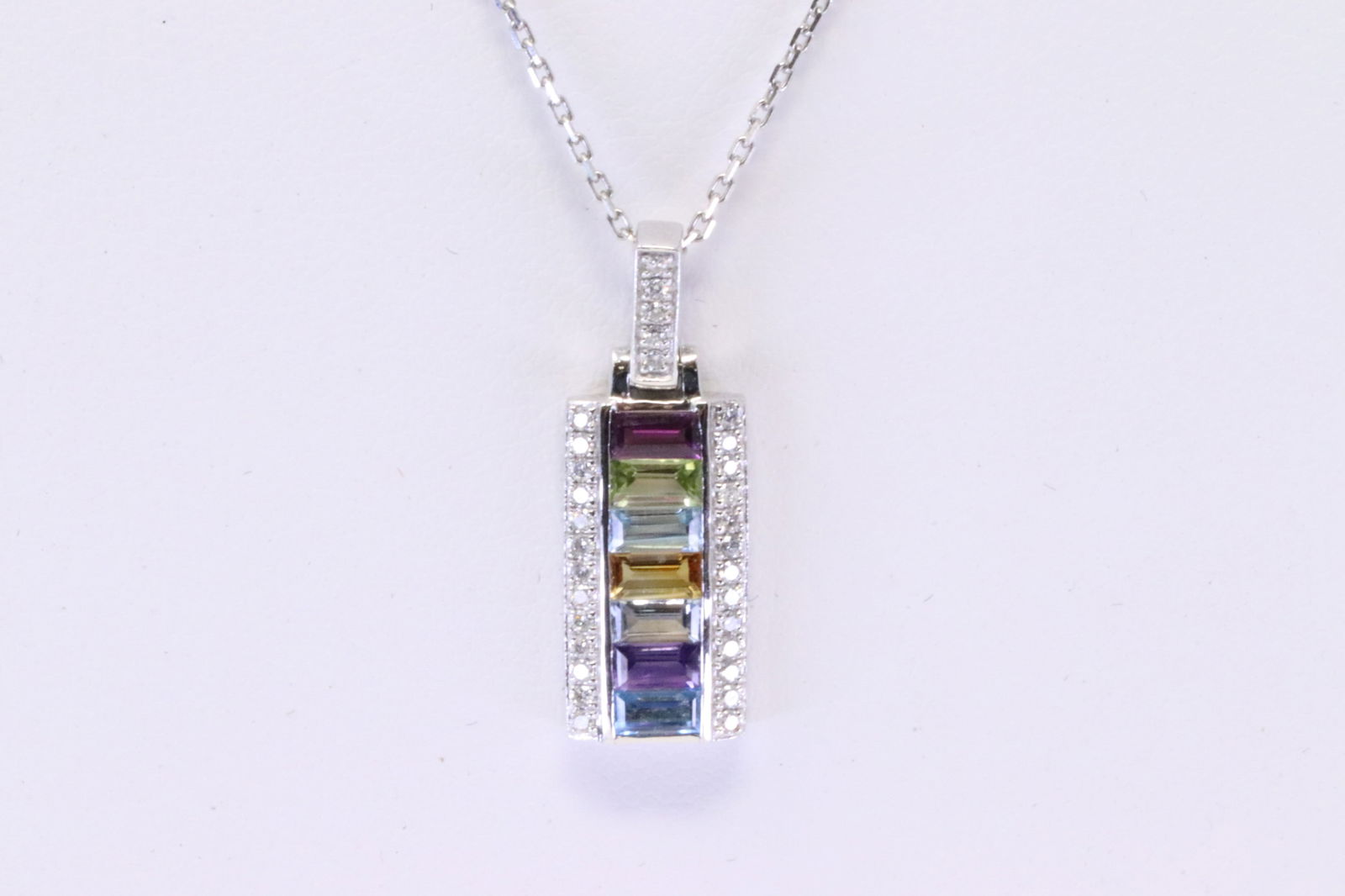 14Kt Multi Color | Diamond Necklace (1 of 4)
