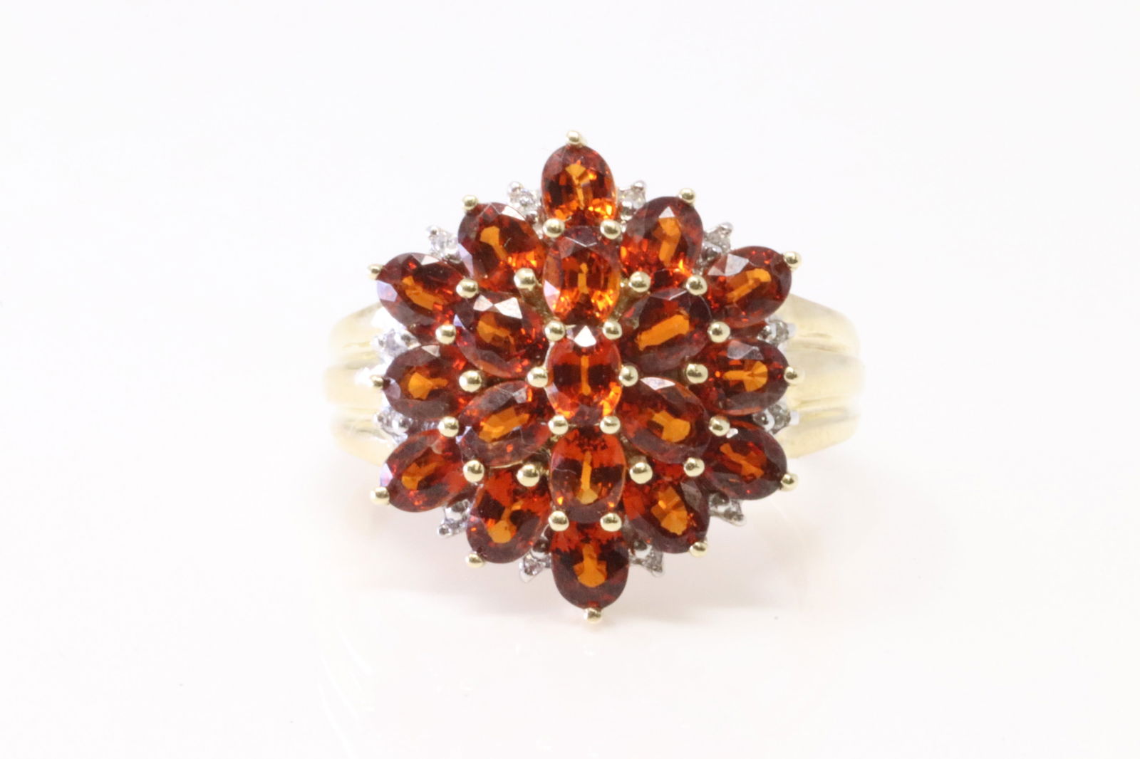 Garnet & Diamond Ring 10Kt. (1 of 4)