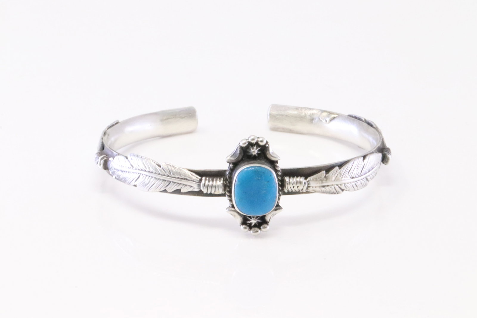 Native American Navajo Sterling Silver Turquoise Bracelet Cuff By Bobby Platero.: This is a Native American Navajo Sterling Silver Turquoise Bracelet Cuff By Bobby Platero.