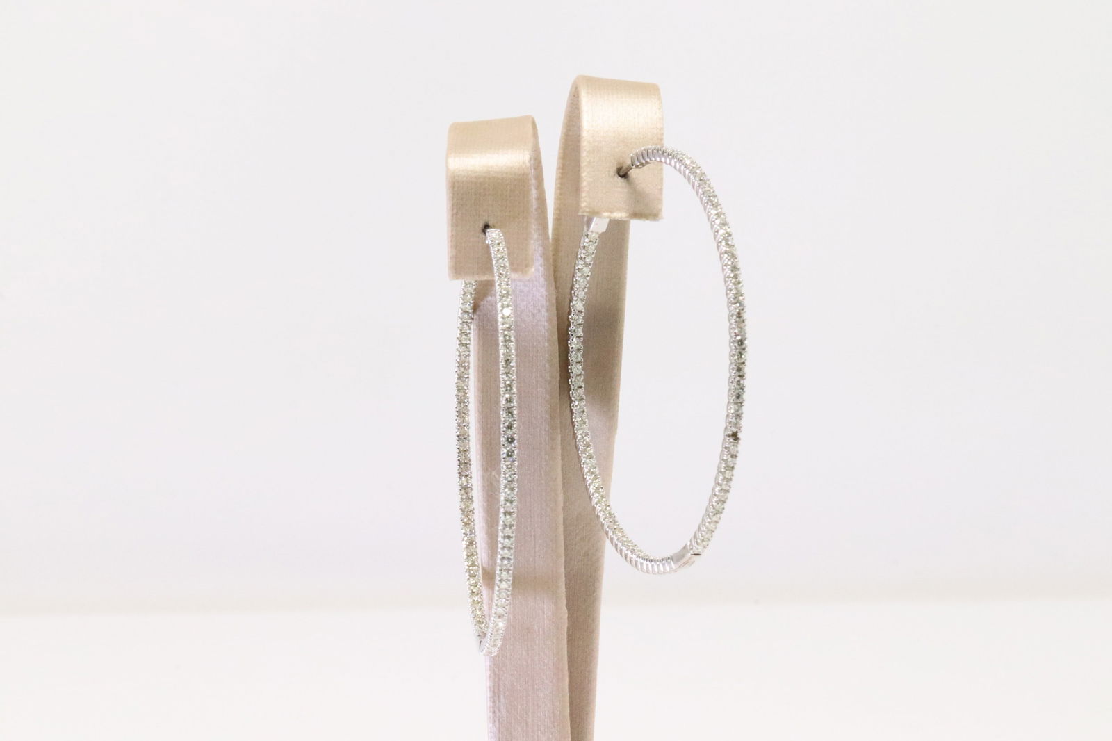 Hoop Diamond Earring 14Kt. (1 of 4)